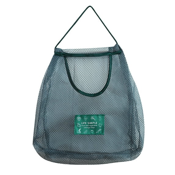 Reusable Hanging Mesh Produce Bags Breathable Vegetable & Fruit Storage Nets for Potatoes, Onions, Garlic,Wall Mount Kitchen Organizer | Durable Grocery Tote Bags for Home, RV Camping