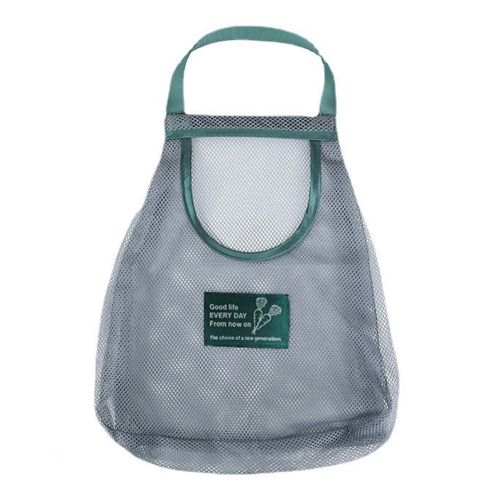 Reusable Hanging Mesh Storage Bags Pulling Resistance Washable Wall