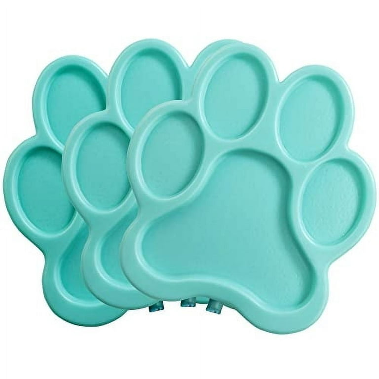 Reusable Hard Ice Pack for Lunch Box, Bento or Bag (3 Pack Paw Print) -  Keep Cool Freezer Cold Packs, Lasts For Hours - Great for Kids or Adults,  Long-Lasting, Slim 