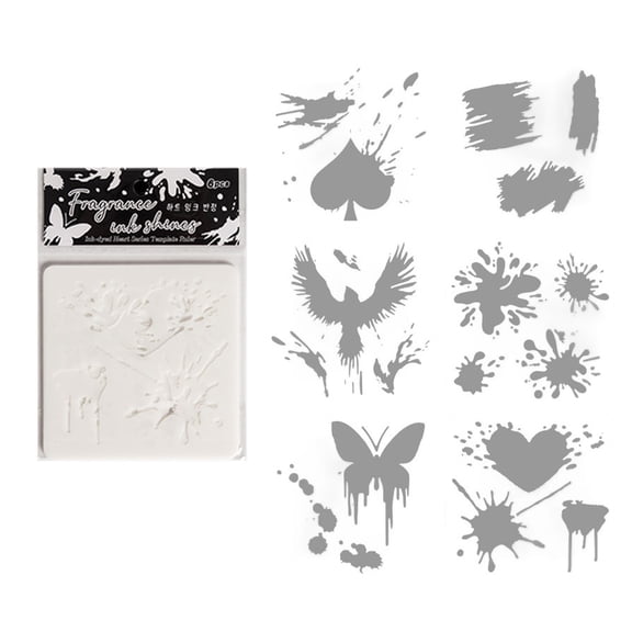 Reusable Heart Art Stencils 6 Pcs, Dotted Templates for Classroom Activities and Handmade Decor Designs