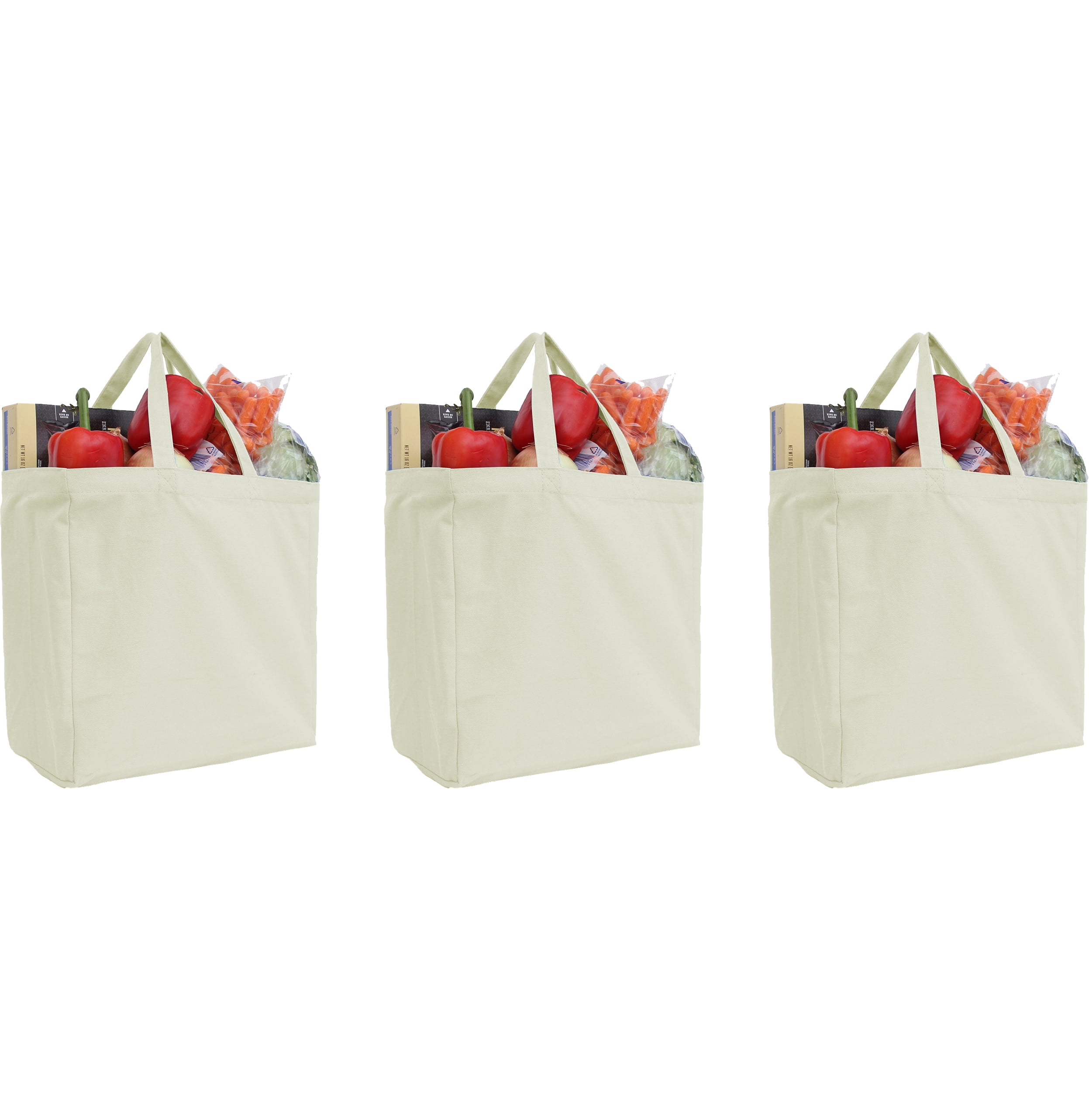 Sagan The Coonhound Heavy Duty Cotton Canvas Tote Bag - 14.75x14.75x5 Inch, 26" Handles, Reusable Shopping & Grocery Bag - View #10