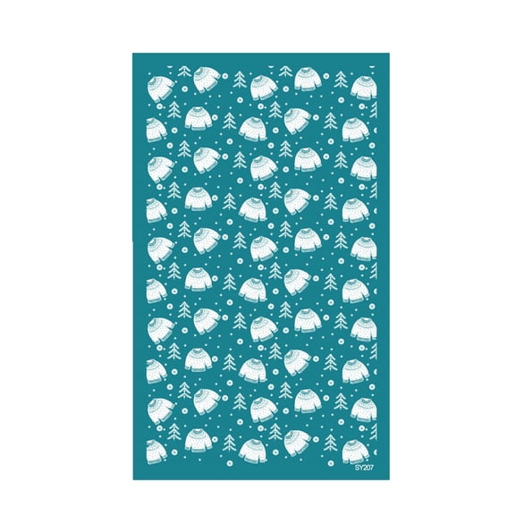Reusable Holiday Earring Craft Template Paper Mould for Ceramics Art Projects