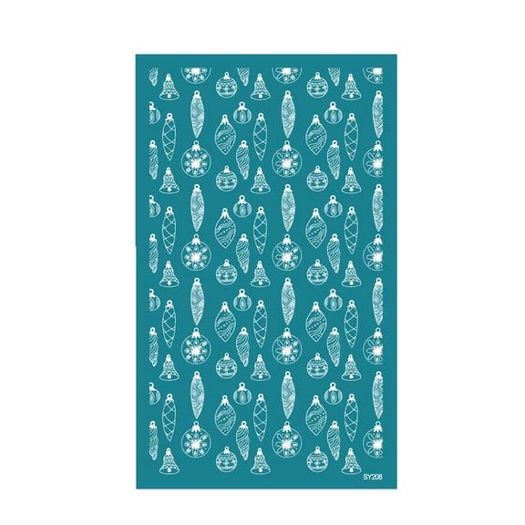Reusable Holiday Earring Craft Template Paper Mould for Ceramics Art Projects