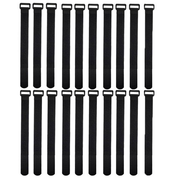 Reusable Hook & Loop Tie Down Fastener Straps for Cables, Extension Cords, Organizing Nylon Webbing Multipurpose Adjustable Cord Wraps Ties
