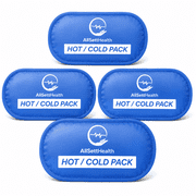 AllSett Health Reusable Gel Ice Pack Set, Flexible Hot and Cold Compress, 10.5" x 5", 4 Pack