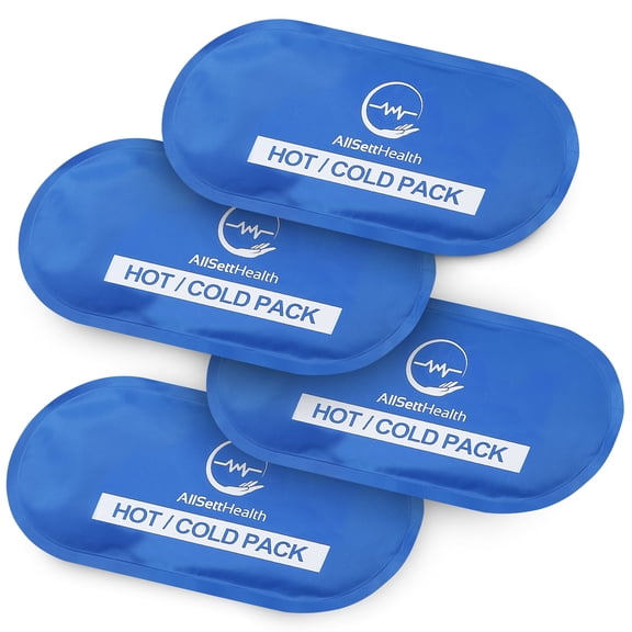 Reusable Gel Ice Packs for Injuries and Pain Relief | Hot Cold Pack | Flexible Reusable Compress | Gel Cold Pack, 10.5" x 5" | 4 Pack