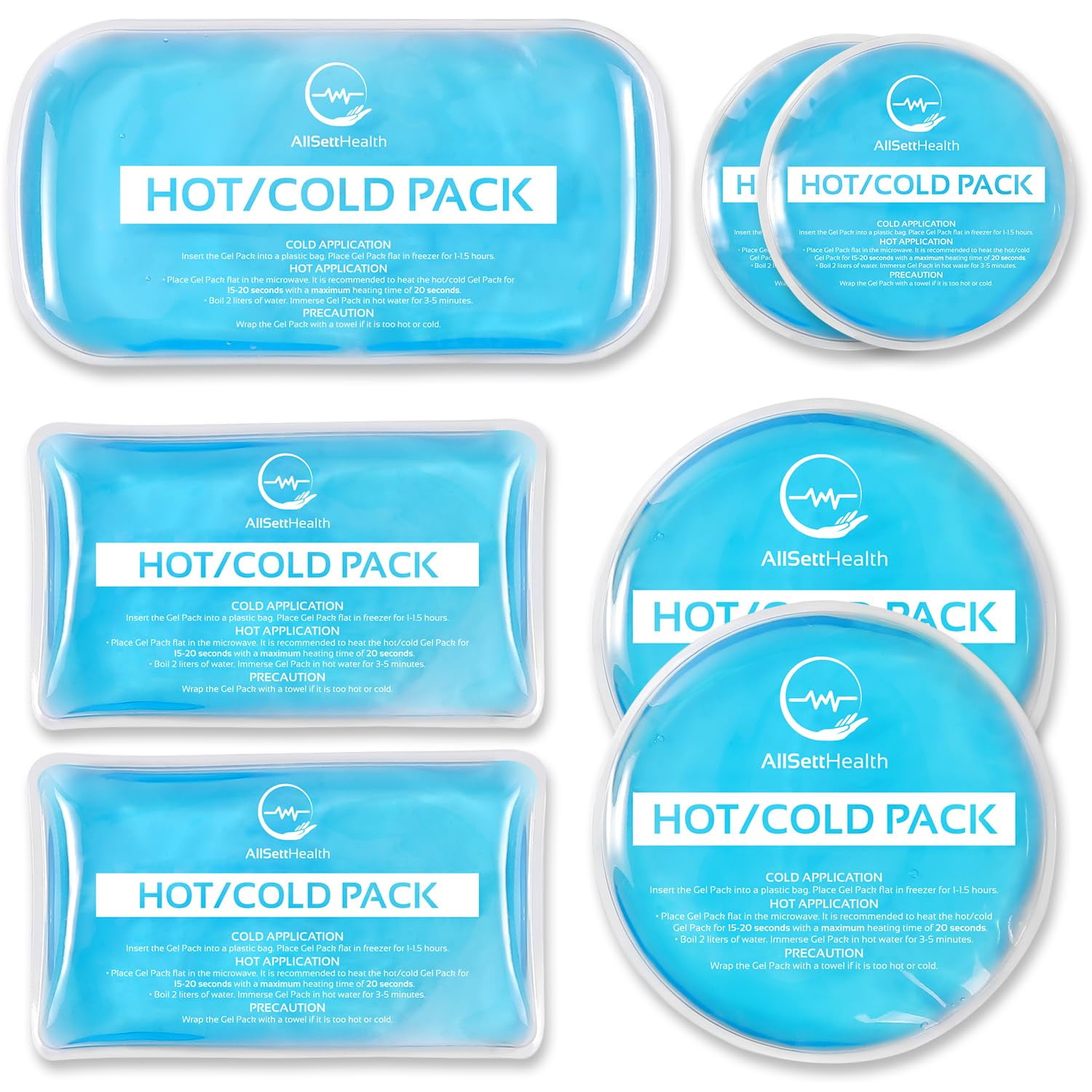 Reusable Hot and Cold Gel Ice Packs for Injuries Cold Compress, Ice