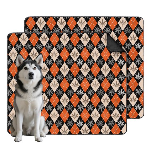 Reusable Housebreaking Pads for Pets, Features a Gripper Back and Soothing Plant Illustrations (Plant patterns, 35"x41")