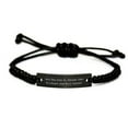 thumbnail image 1 of Reusable Husband Gifts, Sorry This Guy is Already Taken by a Smart and Sexy Engineer, Brilliant Black Rope Bracelet for Husband from Wife, 1 of 1