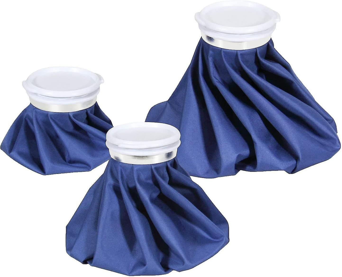 Reusable Ice Bag Hot Water Bag For Injuries, Hot & Cold Therapy And Pain Relief, 3-pack, 3 Sizes (6"/9"/11"), (for Hot Therapy Is 50-60/122-140)