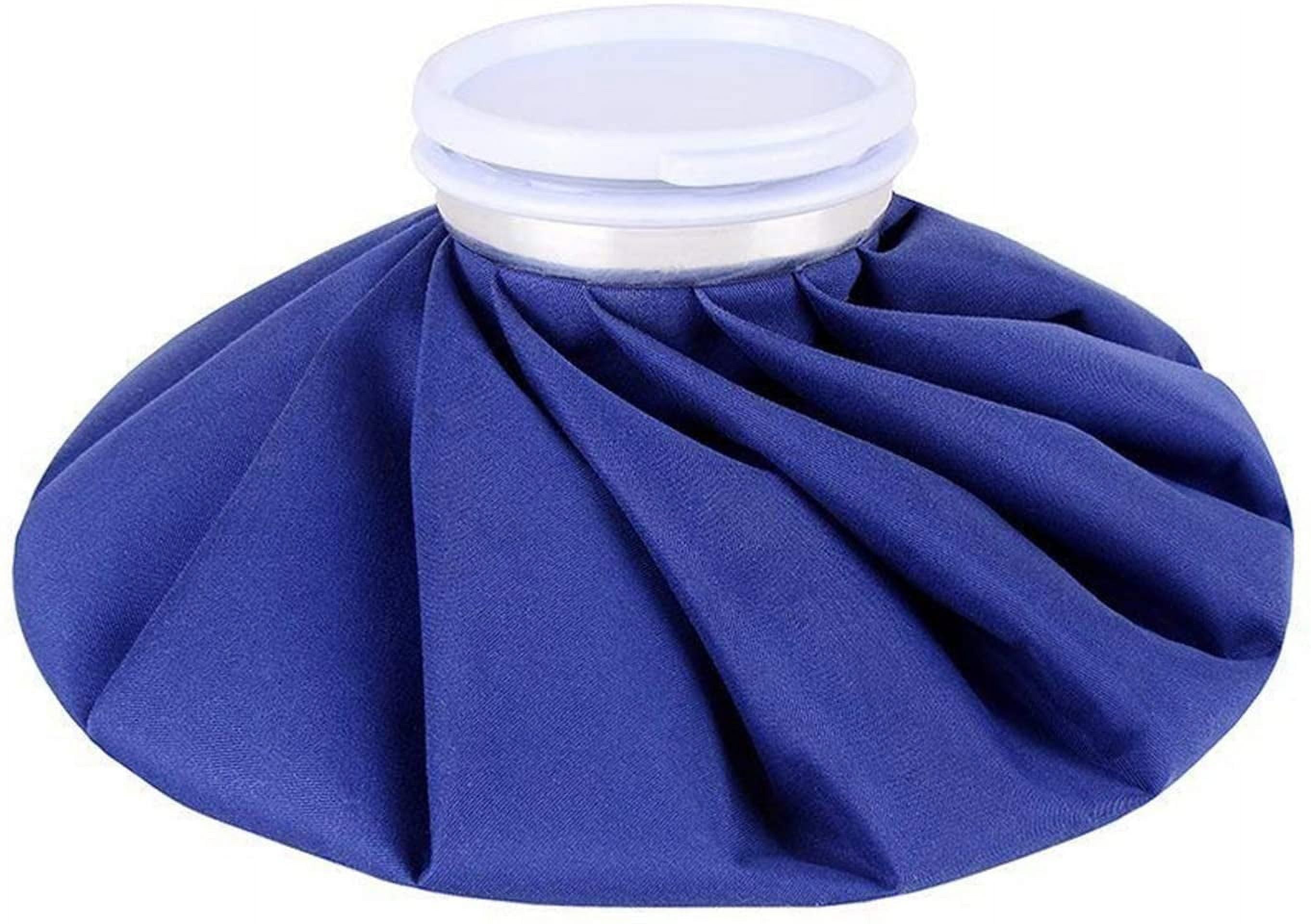 Reusable Ice Bag Hot Water Bag for Injuries, Hot & Cold Therapy and Pain Relief, Blue, (for Hot Therapy is 50-60/122-140)