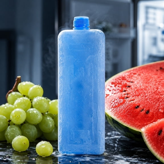 Reusable Ice Blocks For Coolers, Long Lasting Freezer Packs, Shock Proof Ice Crystal Boxes For Lunch Bags, Camping & Portable Ac B