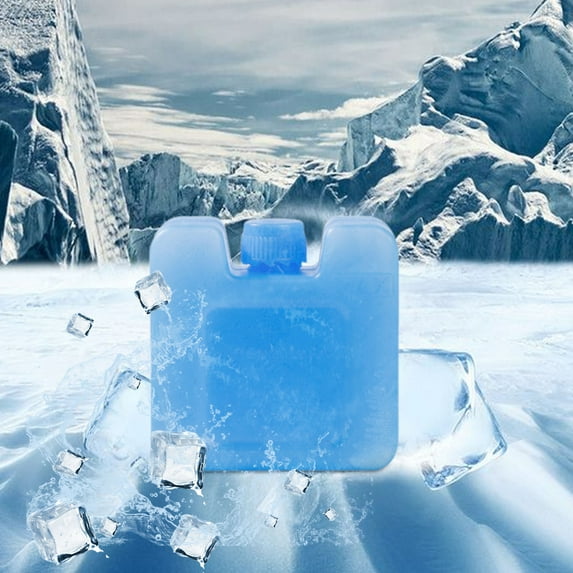 Reusable Ice Crystal Box for Coolers & Lunch Bags | Long-Lasting Freezer Packs | Thick PE Leak-Proof Design | Shock Cooling for Food, Breast Milk & Portable AC Fans