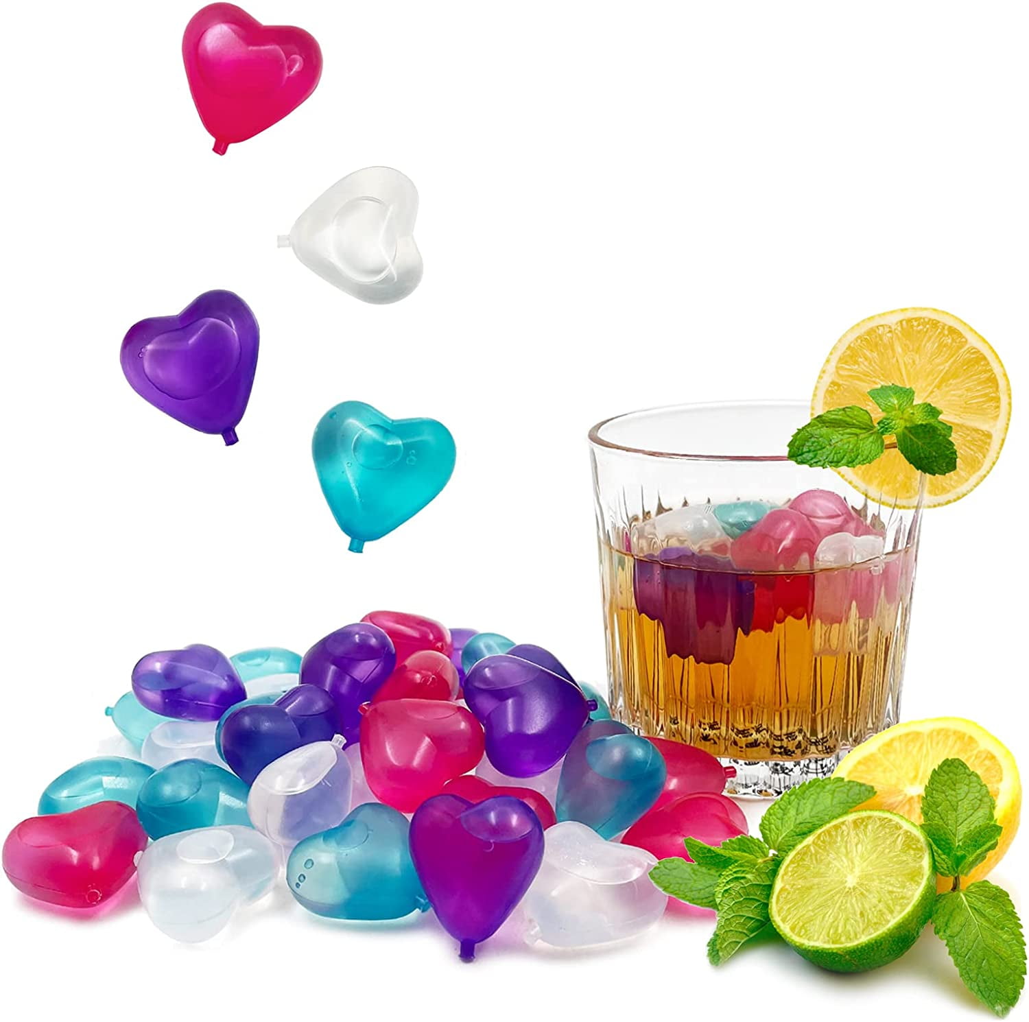 Reusable Ice Cubes Cool Cold Drinks Cooler Party Plastic Freezer Blocks