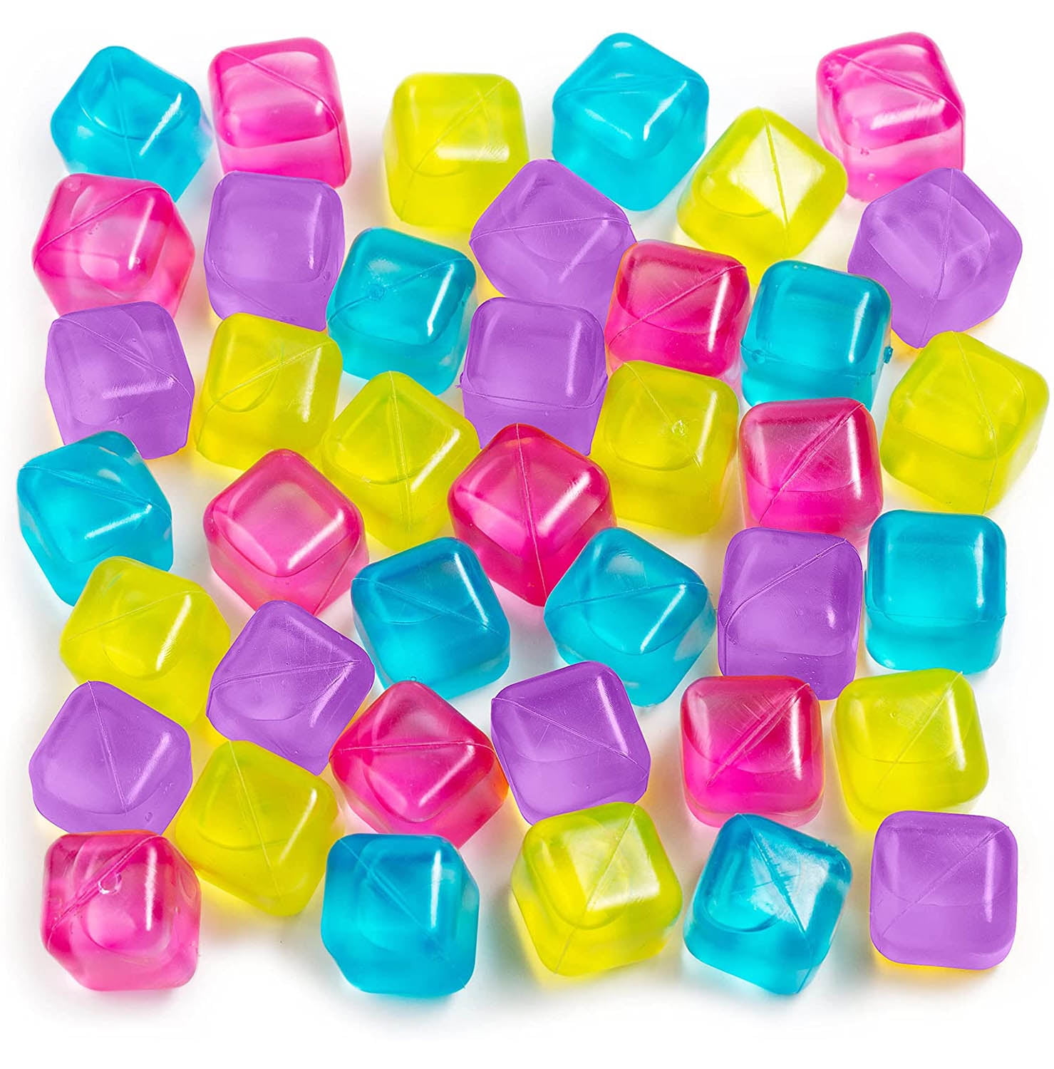 Reusable Ice Cube, Refreezable Plastic Ice Cubes Reusable, for Drinks