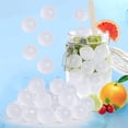 thumbnail image 1 of Reusable Ice Cube,Tutuviw 24 Pack Clear Plastic Ice Cube for Drinks Refreezable,Round Shape Plastic Ice Cubes,Washable Permanent Ice Ball for Cocktails,Coffee Non-Melting (BPA Free,Transparent), 1 of 8
