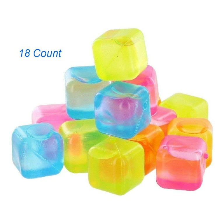Reusable Ice Cubes for Drinks, 50 Pack Refreezable Plastic Ice Cubes BPA  Free, Chills Drinks Without Diluting, Washable Fake Ice Cubes for  Cocktails