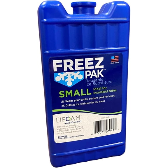 Lifoam Reusable Ice Pack Small - For Small Freezers - Size S, Blue