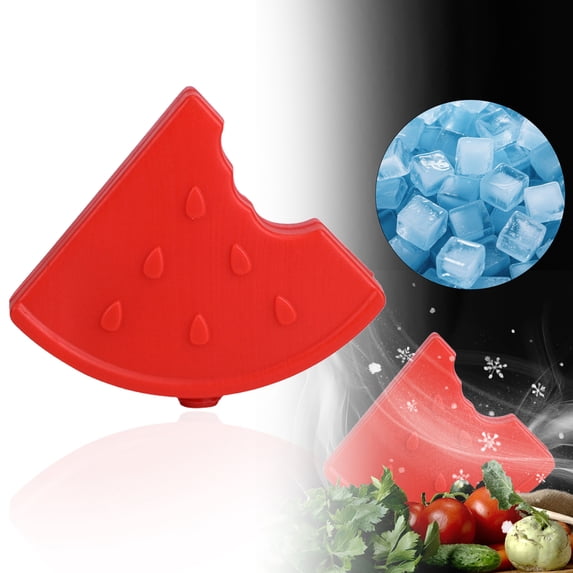 Reusable Ice Pack SomWiBe Food-Grade HDPE Fruit Freezer Pack, 1 Count, 3.5 x 3.1 In for Kitchen Lunch Bags