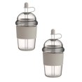 thumbnail image 1 of Reusable Iced Coffee Cup 430ml with Wide Mouth Straw and Anti- Grip Equipped with Heat-Insulating Silicone Lid Ultra-Light Portable Travel Tumbler Safe Food-Grade for All Beverages (1PC), 1 of 9
