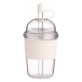 thumbnail image 1 of Reusable Iced Coffee Cup 430ml with Wide Mouth Straw and Anti- Grip Equipped with Heat-Insulating Silicone Lid Ultra-Light Portable Travel Tumbler Safe Food-Grade for All Beverages (1PC), 1 of 5