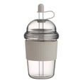 thumbnail image 1 of Reusable Iced Coffee Cups with Lids and Straws, Bubble Tea Tumbler with Silicone Sleeve, Leakproof Portable Straw Cup for Cold Drinks, Smoothies, Daily Travel Outdoor Use (Grey), 1 of 5