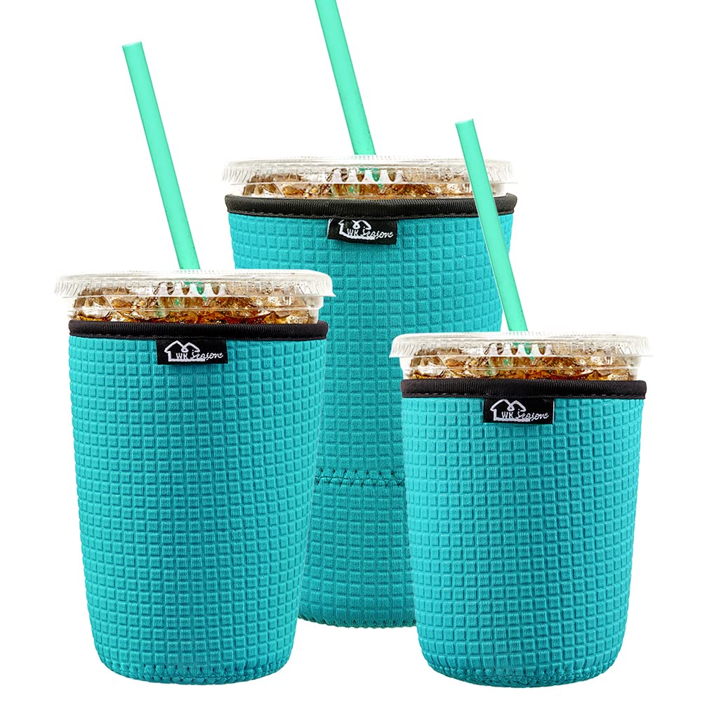 Reusable Iced Coffee Insulator Sleeve for Cold Beverages and Neoprene