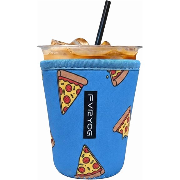 Reusable Iced Coffee Sleeve, Insulated Neoprene for Cold Drinks | Helps keep drinks cold longer and reduce condensation for drier hands, fewer drips, and a more comfortable grip