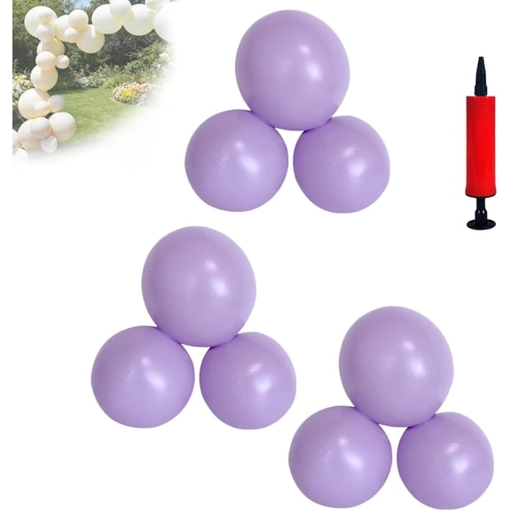 Reusable Inflatable Balloon Garland, 3/7 Cluster Reusable Inflatable Balloon Garland Arch Kit,Durable Pvc One-Piece Thickened Decorative Ball,Hanging Hole Design,For Birthdays,Weddings (Purple,A)