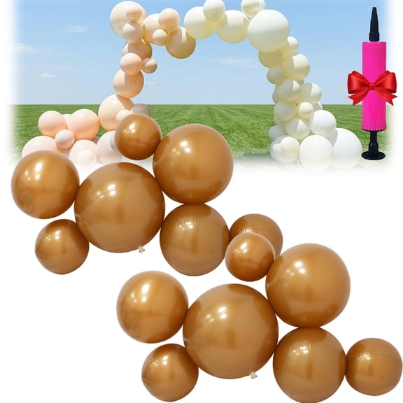 Reusable Inflatable Balloon Garland Arch Kit – 18ft 3/7 Pcs Linked PVC Balloons with Elastic Bands, Quick & Easy to Inflate, for Weddings, Parties, Birthdays