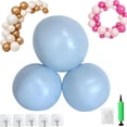 thumbnail image 1 of Reusable Inflatable Balloon Garland Arch Kit, 3/7 PCS Linked Pvc Balloons with Elastic Bands & Leak-proof Nozzle, Party Decoration for Birthdays, Weddings & Valentine's Day, 1 of 7