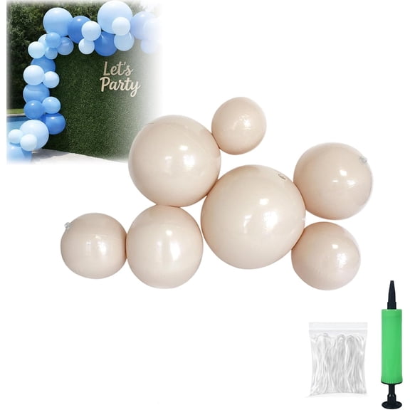 Reusable Inflatable Balloon Garland Arch Kit, 3/7 PCS Linked Pvc Balloons with Elastic Bands, One-Step, Effortless, Long-Lasting, Party Decoration for Birthdays, Weddings & Celebrations