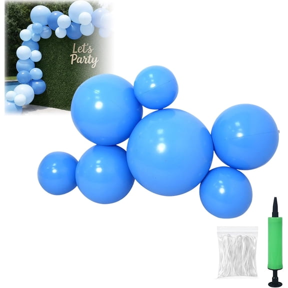 Reusable Inflatable Balloon Garland Arch Kit, 3/7 PCS Linked Pvc Balloons with Elastic Bands, One-Step, Effortless, Long-Lasting, Party Decoration for Birthdays, Weddings & Celebrations