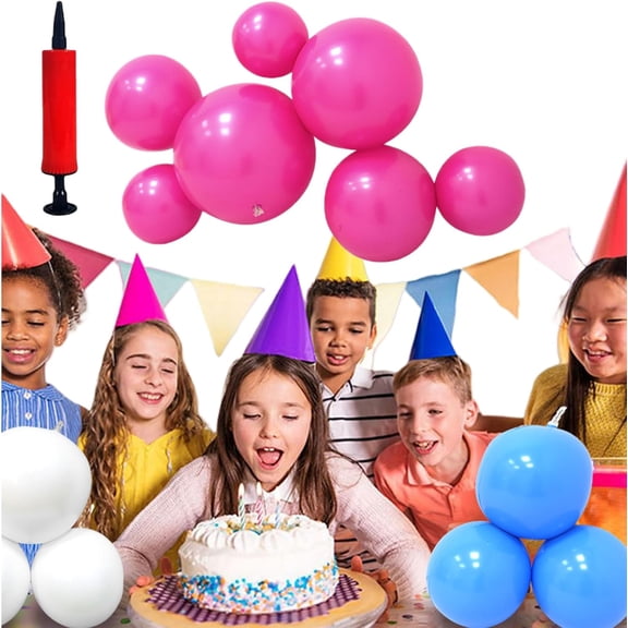 Reusable Inflatable Balloon Garland Arch Kit, 3/7 PCS Reusable Balloon Garland, Linked Pvc Balloons with Elastic Bands, One-Step, Effortless, Long-Lasting