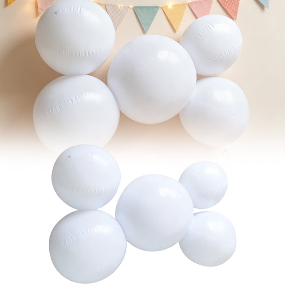 Reusable Inflatable Balloon Garland Arch Kit,31.89in Solid‑White PVC ...