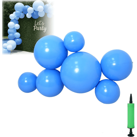 Reusable Inflatable Balloon Garland Arch Kit, 7 PCS Linked Pvc Balloons with Elastic Bands, One-Step, Effortless, Long-Lasting, Party Decoration for Birthdays, Weddings Celebrations(wwx)