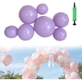 thumbnail image 1 of Reusable Inflatable Balloon Garland Arch Kit, Easy Assembly with Linked PVC Balloons, Quick Setup for Long-Lasting Party Decorations, Ideal for Birthdays, Weddings & Graduations (Type B-Purple,5 pcs), 1 of 8