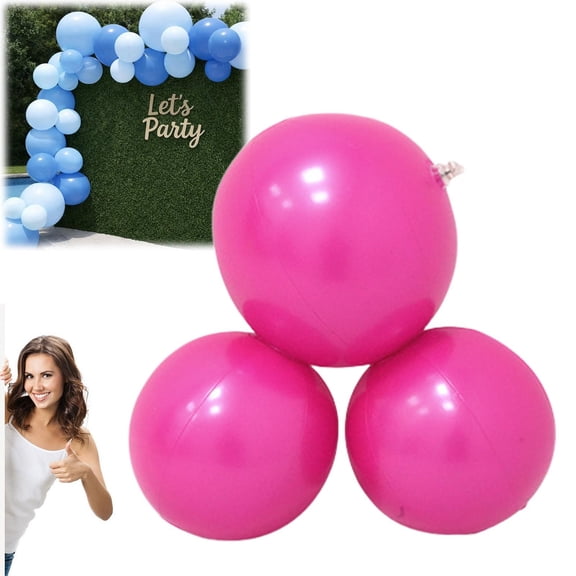 Reusable Inflatable Balloon Garland Arch Kit,Linked PVC Balloons with Elastic Bands, One-Step, Effortless, Long-Lasting, Party Decoration for Birthdays, Weddings & Celebrations(B)