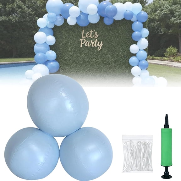 Reusable Inflatable Balloon Garland Arch Kit, PVC Balloon Arch with Elastic Bands, Easy One-Step Setup for Birthday, Wedding & Party Decorations