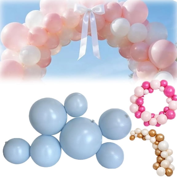Reusable Inflatable Balloon Garland Arch Kit, Reusable PVC Balloon Garlands, 3/7 Pcs Linked Pvc Balloons with Elastic Bands, Party Decoration for Birthdays, Weddings & Celebration