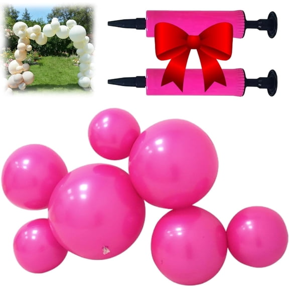 Reusable Inflatable Balloon Garland Arch Kit, Reusable PVC Balloons with Dual-inflation Control, One-Step, Effortless, Long-Lasting, Party Decoration for Birthdays, Weddings