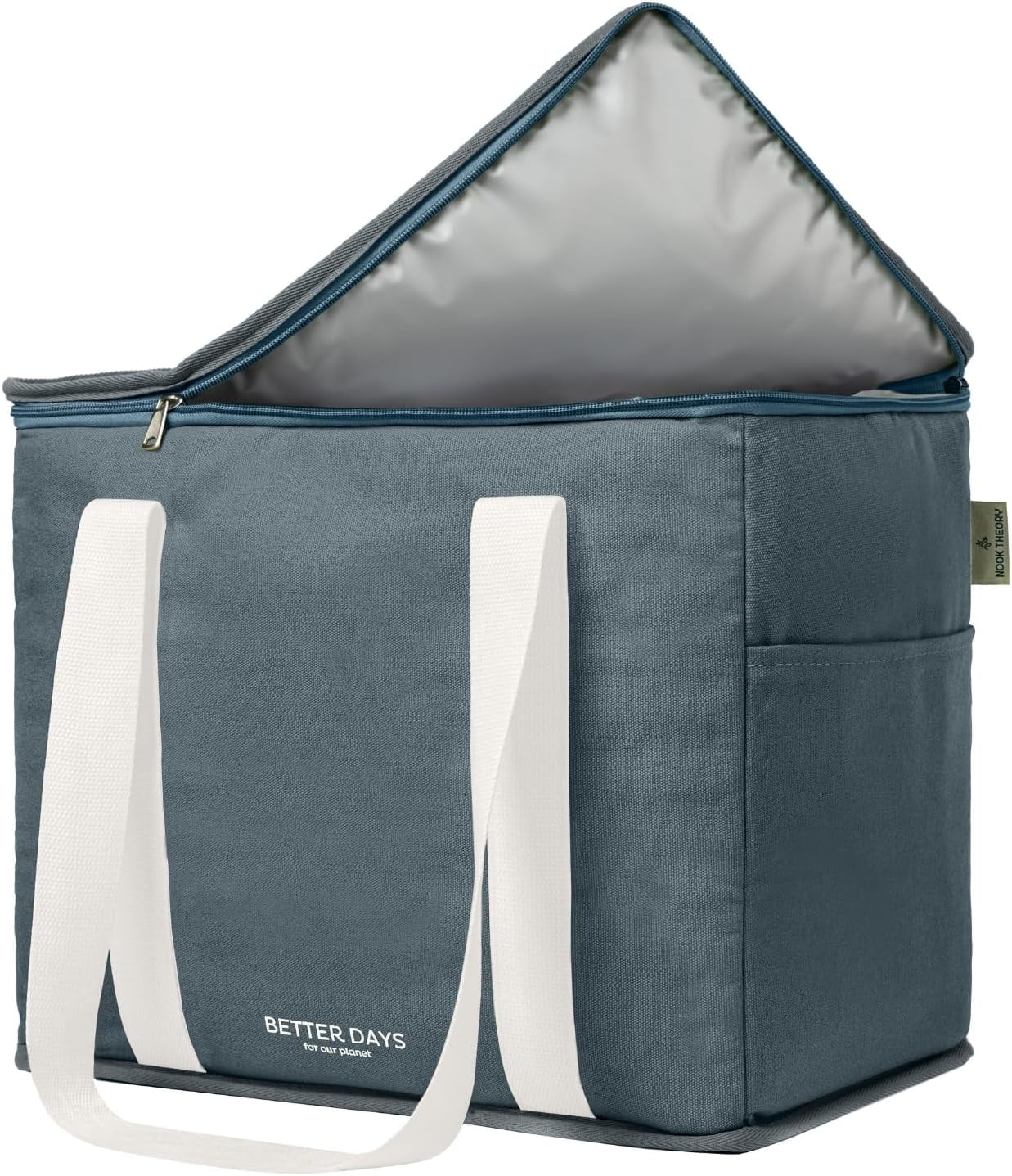 Reusable Insulated Grocery Bag Leak Proof X Large Cooler Bag Stylish and Durable Canvas Shopping Bags Perfect for Groceries Picnics and Gatherings 100 Leak Proof Insulation Walmart