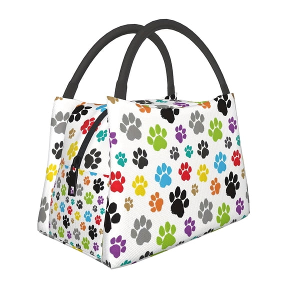Reusable Insulated Lunch Bag - Leak-proof Hand-washable Model, Rectangular Polyester Fiber Insulation Bag, Suitable for Work, Picnics, Beaches, Camping, Lunch Boxes