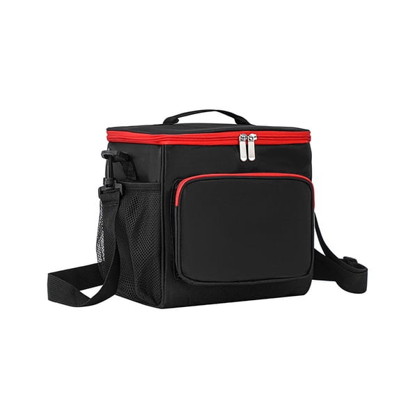 Reusable Insulated Lunch Bag, Leakproof Cooler Tote with Shoulder Straps, Medium-Capacity Bento Bag for Work, School, and Road Trips
