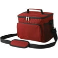 thumbnail image 1 of Reusable Insulated Lunch Bag for Men Women, Leakproof Cooler Tote Bag, Adult Lunch Bag with Adjustable Shoulder Strap for Work Picnic Hiking-Red, 1 of 5