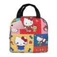 thumbnail image 1 of Reusable Insulated Lunch Bag for Women Pink Pattern Lunch Box for Work Office Thermal Meal Prep Carrier, 1 of 6