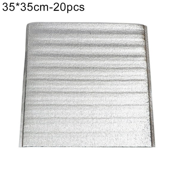 Reusable Insulation Bags Thermal Box Liners Metalized Box Liners Lunch Food Box Insulation Lining Waterproof Insulation Package (20 Pack/ 13.7 in X 13.7 In)