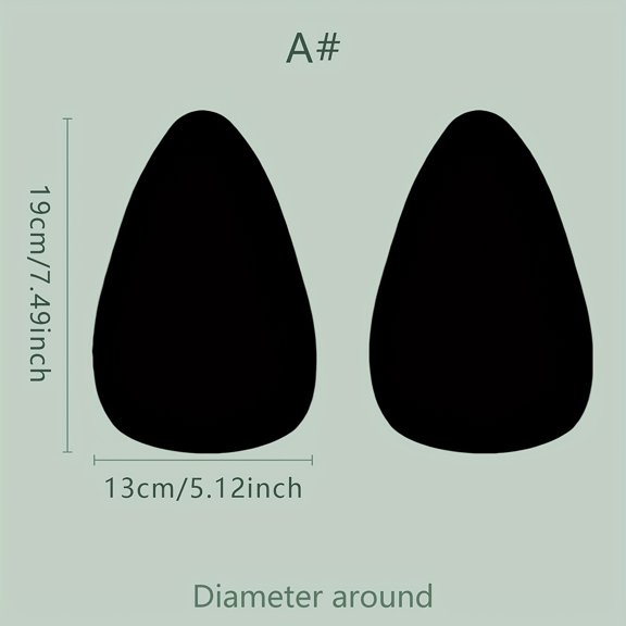 Reusable Invisible Bra Pads - 2-Piece Set for Ultimate Comfort and Support