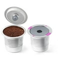 thumbnail image 1 of Reusable K Cups Coffee Filter, Stainless Steel K Cup Reusable Coffee Pods Filters for Keurig 1.0 & 2.0 Coffee Makers BPA-Free Refillable Coffee Filters (2 Packs) 2 PACK, 1 of 5