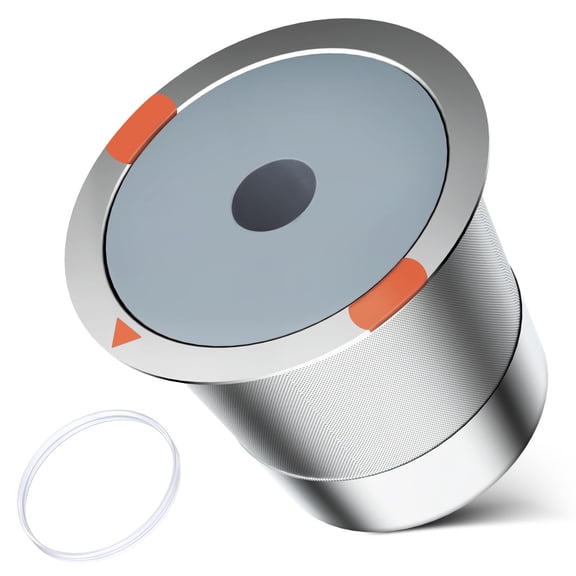 Reusable K Cups and Coffee Pods,Universal stainless steel k Cups for Keurig 2.0 and 1.0 Coffee Makers machine(2pack)